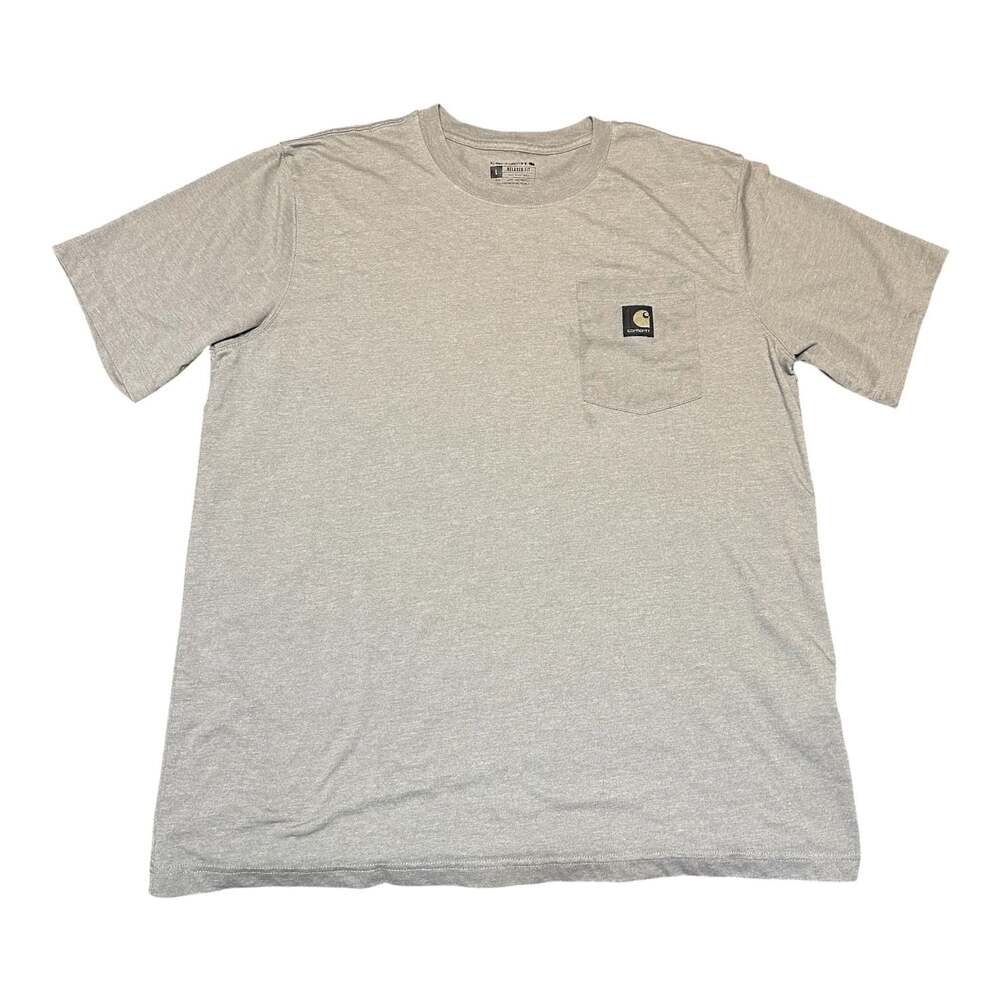 Carhartt Relaxed Fit Short-Sleeve‎ Camo Graphic Pocket T-Shirt Gray